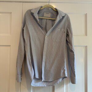 Patrik Ervell 100% Cotton Striped Button Down Collared Shirt, M